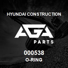 000538 Hyundai Construction O-RING | AGA Parts