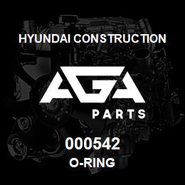 000542 Hyundai Construction O-RING | AGA Parts