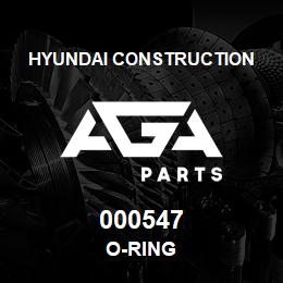 000547 Hyundai Construction O-RING | AGA Parts