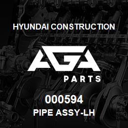 000594 Hyundai Construction PIPE ASSY-LH | AGA Parts