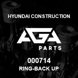 000714 Hyundai Construction RING-BACK UP | AGA Parts