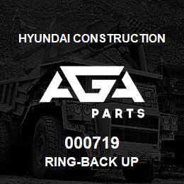 000719 Hyundai Construction RING-BACK UP | AGA Parts