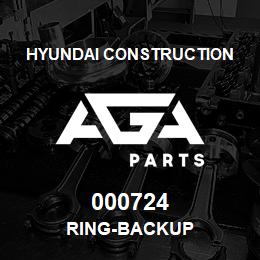 000724 Hyundai Construction RING-BACKUP | AGA Parts