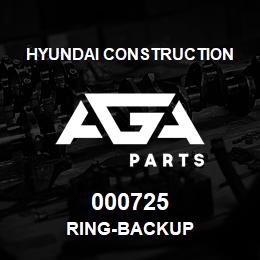 000725 Hyundai Construction RING-BACKUP | AGA Parts