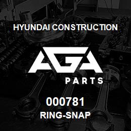000781 Hyundai Construction RING-SNAP | AGA Parts