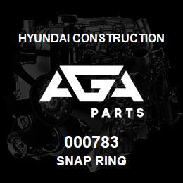 000783 Hyundai Construction SNAP RING | AGA Parts