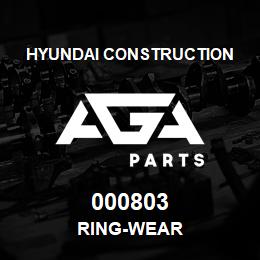 000803 Hyundai Construction RING-WEAR | AGA Parts