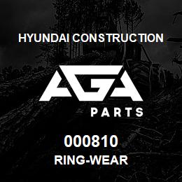 000810 Hyundai Construction RING-WEAR | AGA Parts