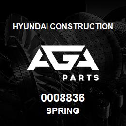 0008836 Hyundai Construction SPRING | AGA Parts