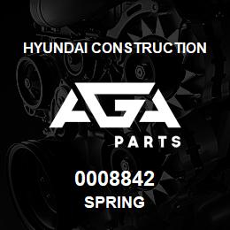 0008842 Hyundai Construction SPRING | AGA Parts