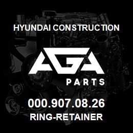 000.907.08.26 Hyundai Construction RING-RETAINER | AGA Parts