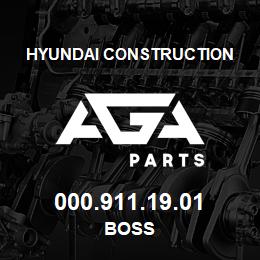 000.911.19.01 Hyundai Construction BOSS | AGA Parts
