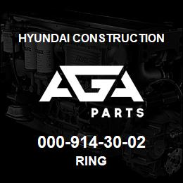 000-914-30-02 Hyundai Construction RING | AGA Parts