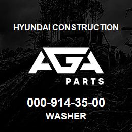 000-914-35-00 Hyundai Construction WASHER | AGA Parts