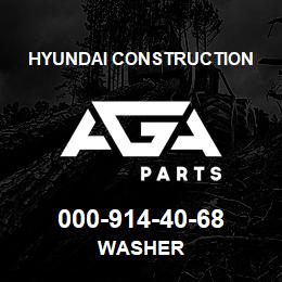 000-914-40-68 Hyundai Construction WASHER | AGA Parts
