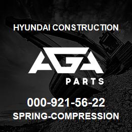 000-921-56-22 Hyundai Construction SPRING-COMPRESSION | AGA Parts