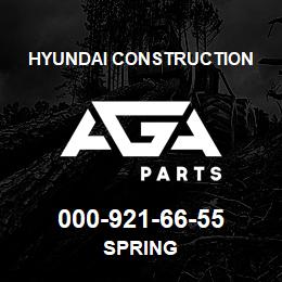 000-921-66-55 Hyundai Construction SPRING | AGA Parts