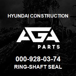 000-928-03-74 Hyundai Construction RING-SHAFT SEAL | AGA Parts
