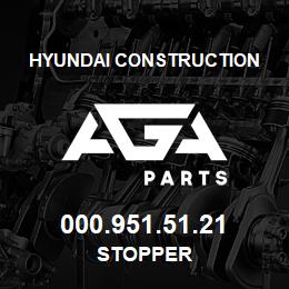 000.951.51.21 Hyundai Construction STOPPER | AGA Parts