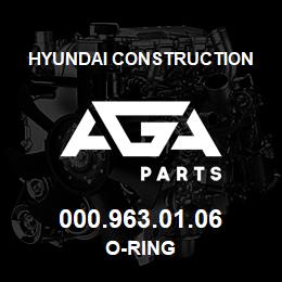 000.963.01.06 Hyundai Construction O-RING | AGA Parts