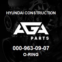 000-963-09-07 Hyundai Construction O-RING | AGA Parts