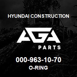 000-963-10-70 Hyundai Construction O-RING | AGA Parts