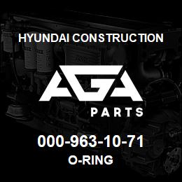000-963-10-71 Hyundai Construction O-RING | AGA Parts