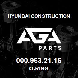 000.963.21.16 Hyundai Construction O-RING | AGA Parts