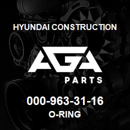 000-963-31-16 Hyundai Construction O-RING | AGA Parts