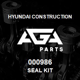 000986 Hyundai Construction SEAL KIT | AGA Parts