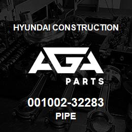 001002-32283 Hyundai Construction PIPE | AGA Parts