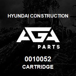 0010052 Hyundai Construction CARTRIDGE | AGA Parts