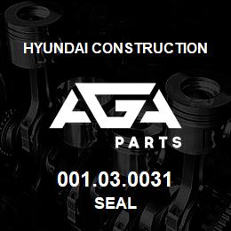 001.03.0031 Hyundai Construction SEAL | AGA Parts