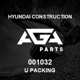 001032 Hyundai Construction U PACKING | AGA Parts