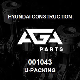 001043 Hyundai Construction U-PACKING | AGA Parts