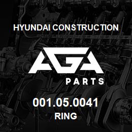 001.05.0041 Hyundai Construction RING | AGA Parts