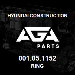 001.05.1152 Hyundai Construction RING | AGA Parts