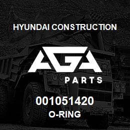 001051420 Hyundai Construction O-RING | AGA Parts
