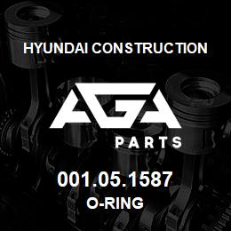 001.05.1587 Hyundai Construction O-RING | AGA Parts