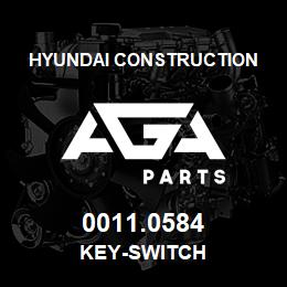 0011.0584 Hyundai Construction KEY-SWITCH | AGA Parts