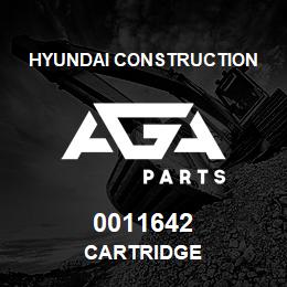 0011642 Hyundai Construction CARTRIDGE | AGA Parts