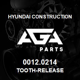 0012.0214 Hyundai Construction TOOTH-RELEASE | AGA Parts