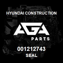 001212743 Hyundai Construction SEAL | AGA Parts