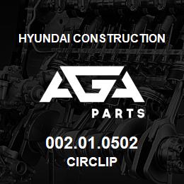 002.01.0502 Hyundai Construction CIRCLIP | AGA Parts