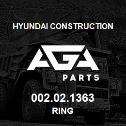 002.02.1363 Hyundai Construction RING | AGA Parts