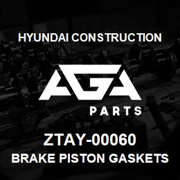 ZTAY-00060 Hyundai Construction BRAKE PISTON GASKETS | AGA Parts