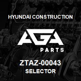 ZTAZ-00043 Hyundai Construction SELECTOR | AGA Parts