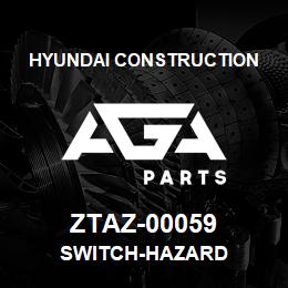 ZTAZ-00059 Hyundai Construction SWITCH-HAZARD | AGA Parts