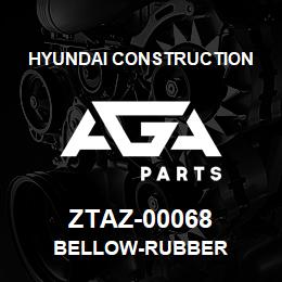 ZTAZ-00068 Hyundai Construction BELLOW-RUBBER | AGA Parts