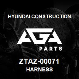 ZTAZ-00071 Hyundai Construction HARNESS | AGA Parts